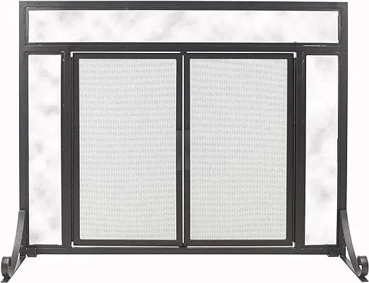 Pleasant Hearth Manchester (Petite Size) Fireplace Screen, Black