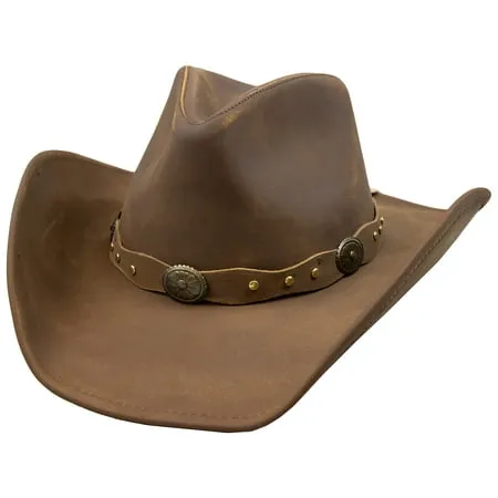 Stetson Roxbury Leather Hat - Mocha