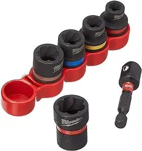 Milwaukee 6 Piece Shockwave Impact Extractor Set