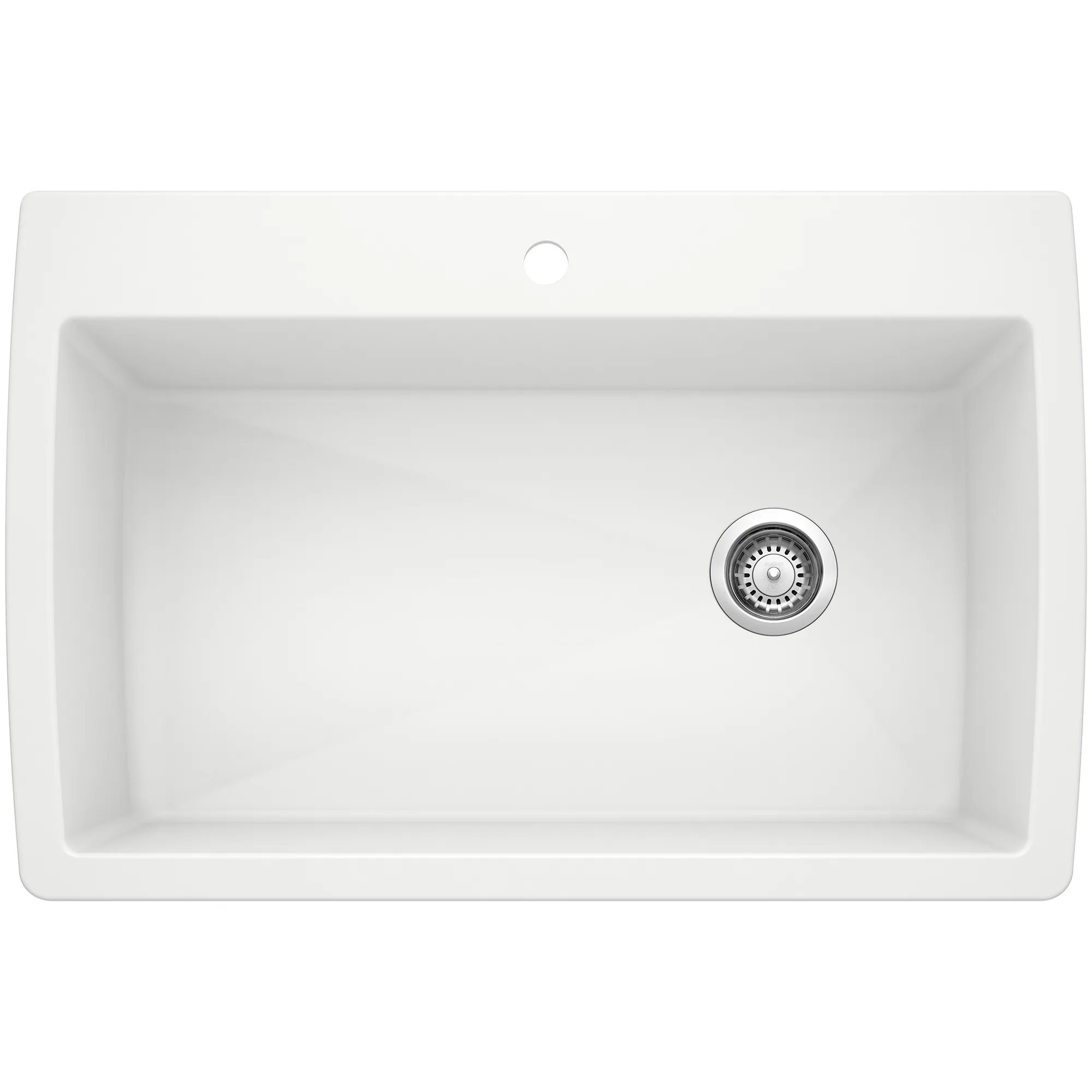 Blanco 440193 Diamond Super Single Dual Mount Kitchen Sink in Metallic Gray