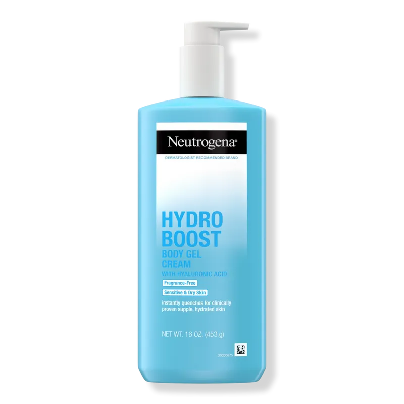 Neutrogena 露得清 Hydro Boost 身體凝膠霜 含玻酸 保濕乳液 適合敏感肌膚 不含香料 16 盎司(約 473.6 克)