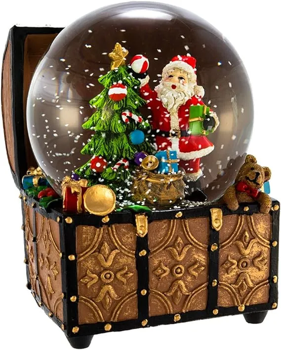 Kurt Adler 100mm Santa Musical Water Globe