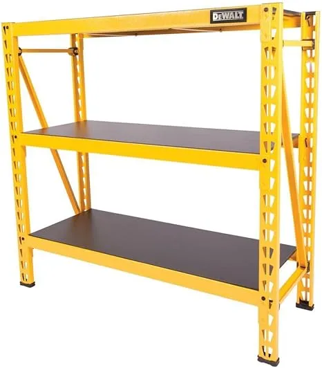 Yellow 3-Tier Steel Garage Storage Shelving Unit (50 in. W x 48 in. H x 18 in. D)