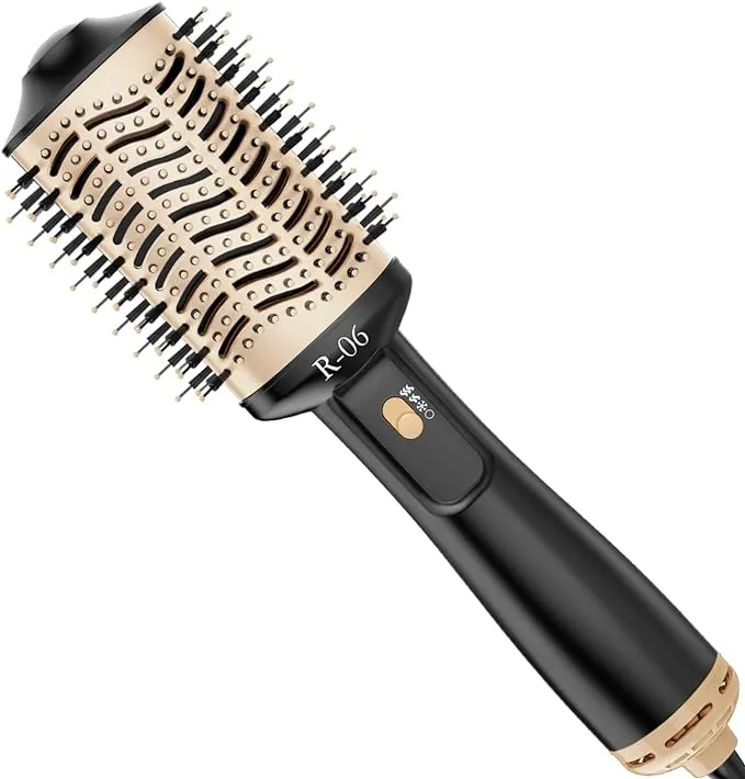 Hair Dryer Brush Blow Dryer Brush in One, 4 in 1 Hair Dryer and Styler Volumizer with Oval Barrel, Professional Salon Hot Air Brush for All Hair Types