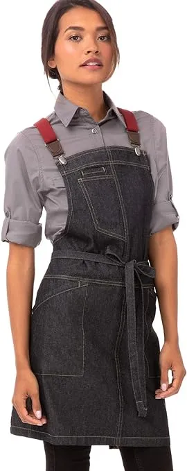 Chef Works Unisex Berkeley Short Bib Apron