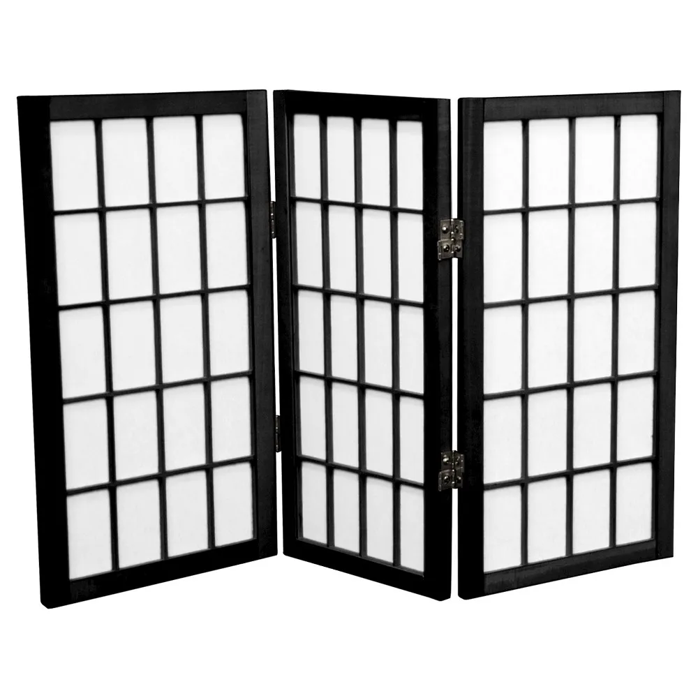 Oriental Furniture Desktop Window Pane Shoji Screen