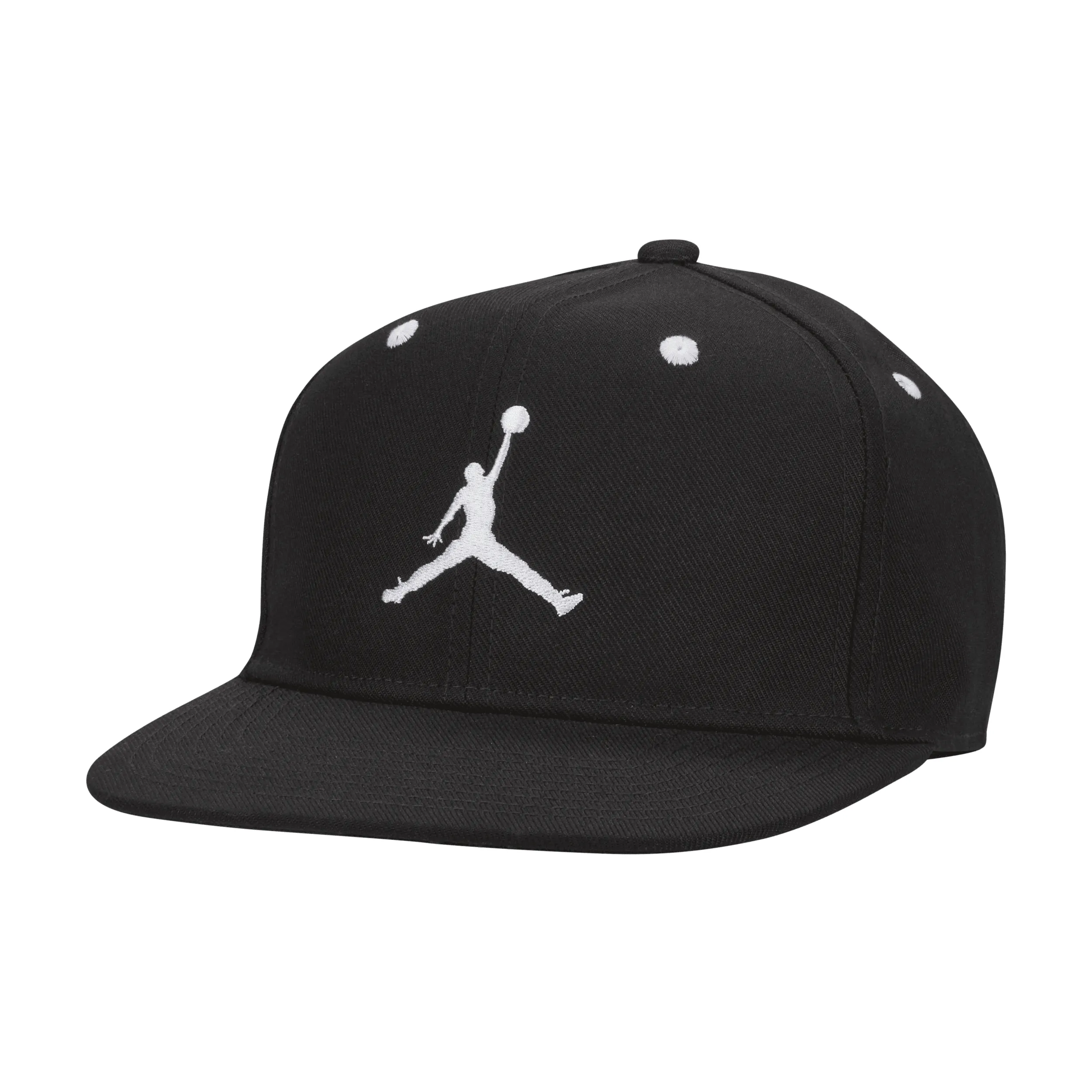 Youth Jordan Brand Black Jumpman Logo Snapback Hat