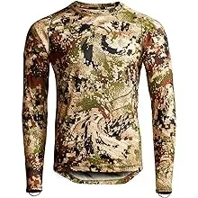 SITKA Men's Hunting Core Lightweight Crew Long Sleeve Shirt, Optifade Subalpine, Large