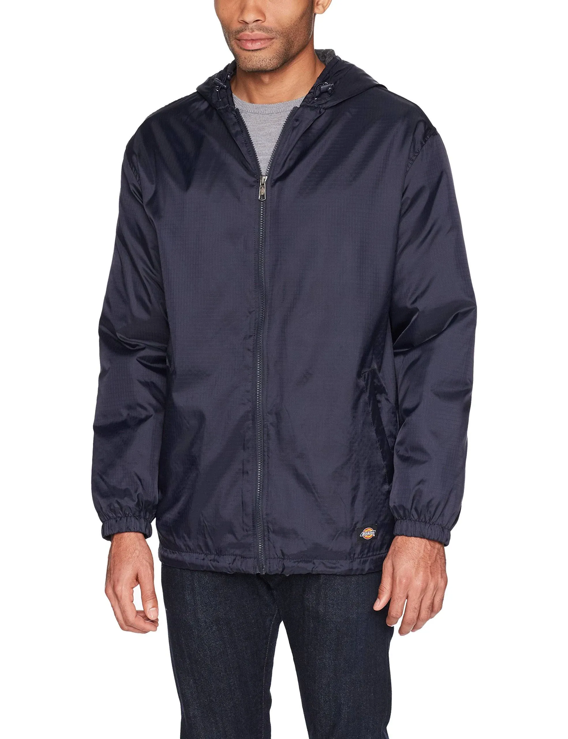 Dickies Men's 33237 Fleece Lined Hooded Nylon Jacket