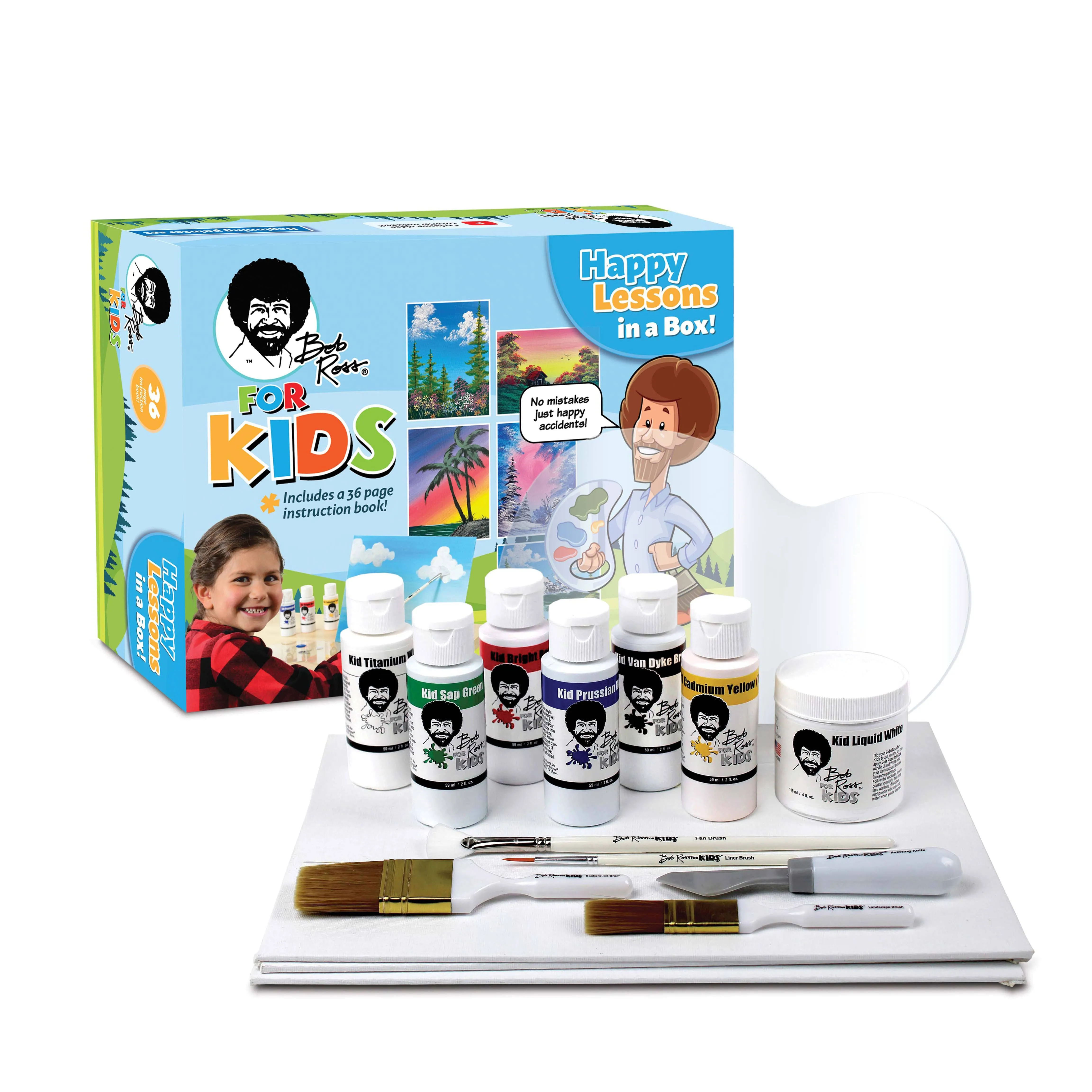 Bob Ross for Kids Happy Lessons in A Box