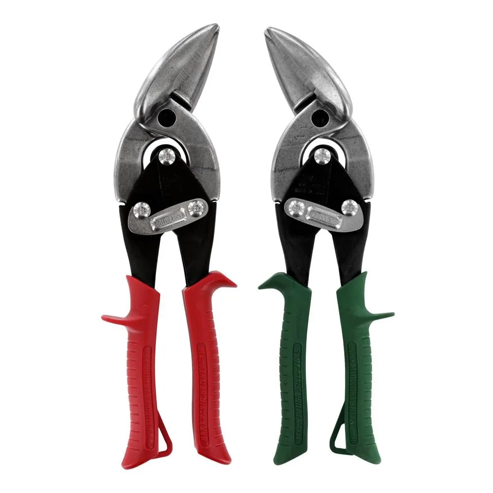 Midwest Tool - 2-Piece Offset Aviation Snip Set - Left & Right