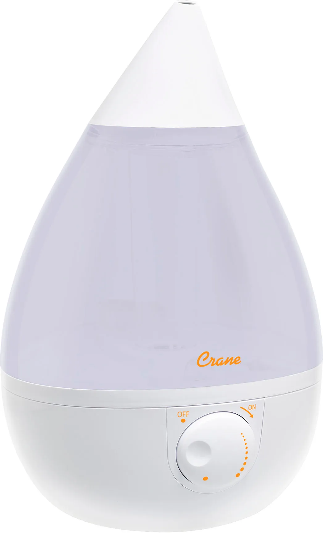 Crane White Drop Ultrasonic Cool Mist Humidifier