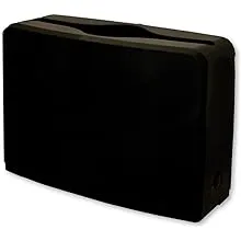 GEN AH52010 10.63 in. x 7.28 in. x 4.53 in. Countertop Folded Towel Dispenser - Black (1/Carton)