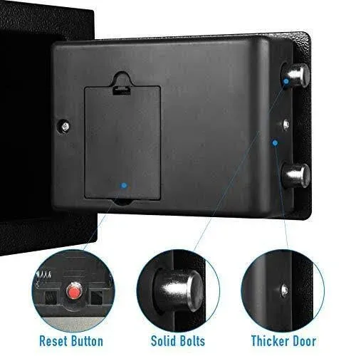 JUGREAT Safe Box with Induction Light,Electron<wbr/>ic Digital Security Safe Steel or