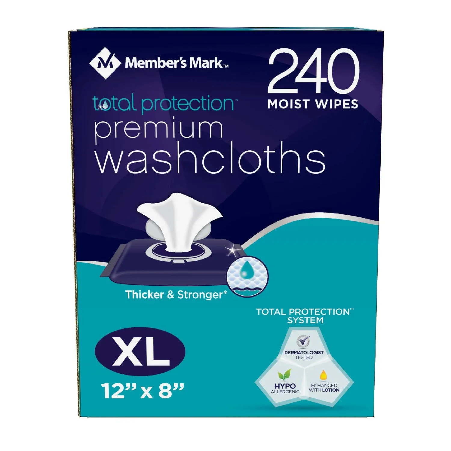 Member&#039;s Mark Adult Washcloths (240 Count) (2 Pack) 240 Count (Pack of 2)