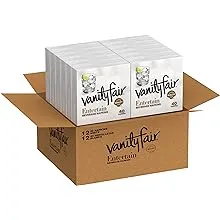 Vanity Fair Entertain Beverage Napkin 2-Ply White 40/Pack 12 Packs/Carton 35134