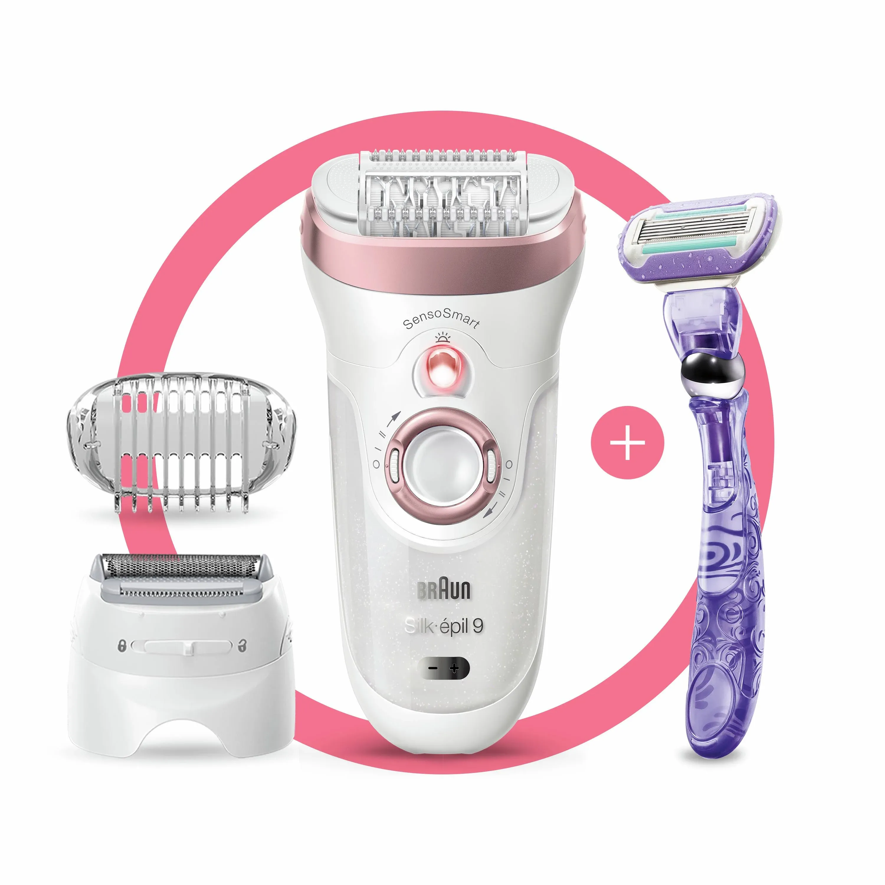 Braun Epilator Silk-epil 9 9-870 with Hair Removal for Women