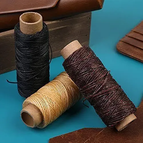 Jupean 36 Colors Waxed Thread,1188Yards Colorful Leather Thread,33Yards Per