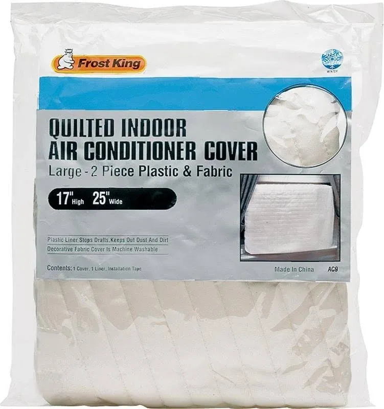 17 in. x 25 in. Inside Fabric Quilted Indoor Air Conditioner Cover