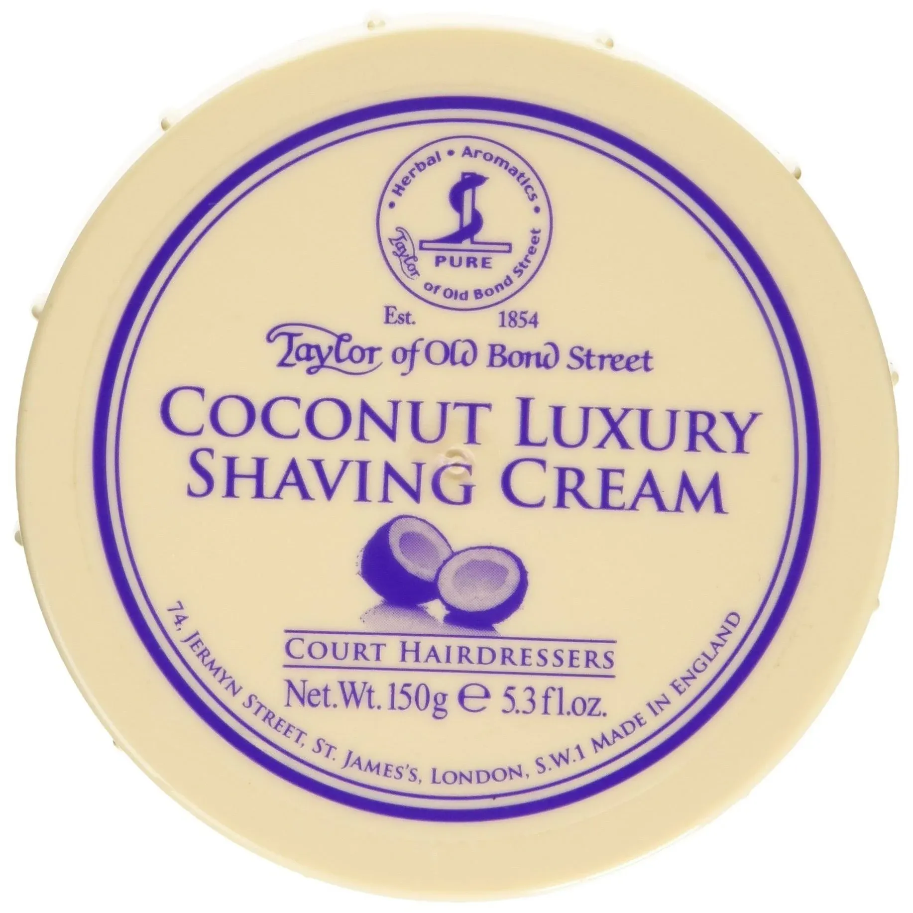 Taylor of Old Bond Street 150g Coconut Shaving Cream Bowl