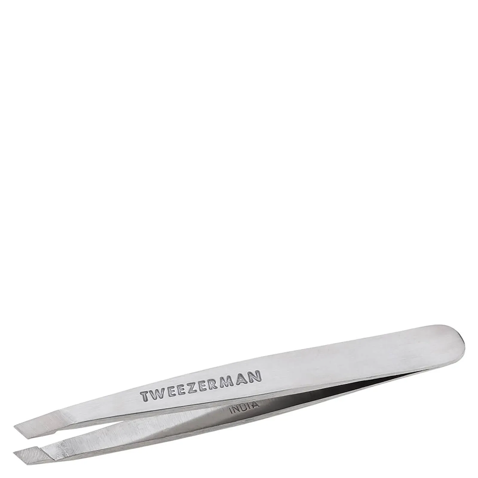 Tweezerman Mini Slant Stainless Steel Tweezer, Silver