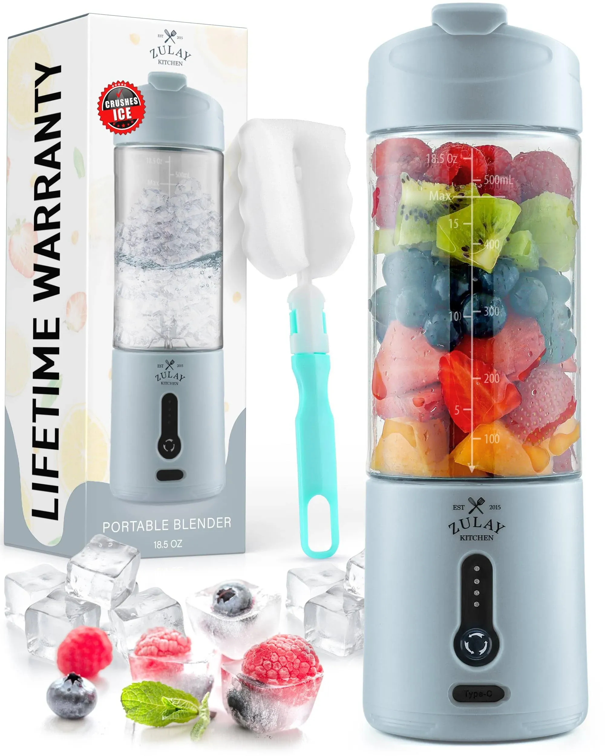 Personal Portable Smoothie Blender On the Go that Crush Ice