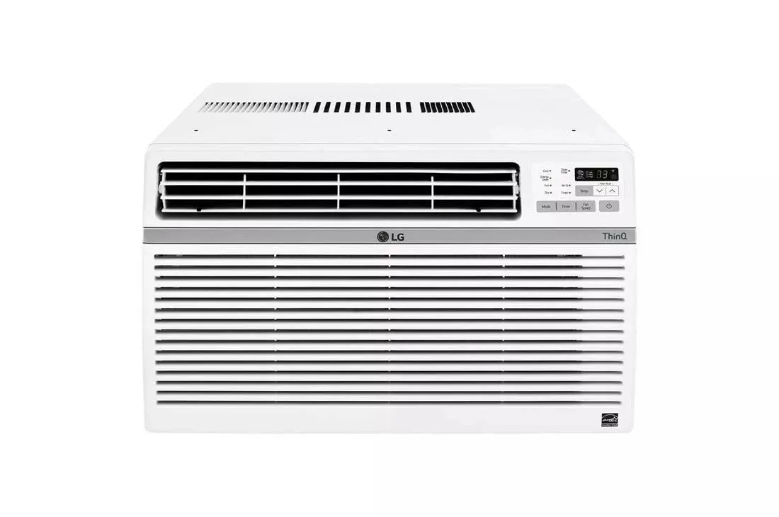 LG Window-Mounted Air Conditioner, 12,000 BTU, 15&quot;H x 23 5/8&quot;W x 22 3/16&quot;D, White