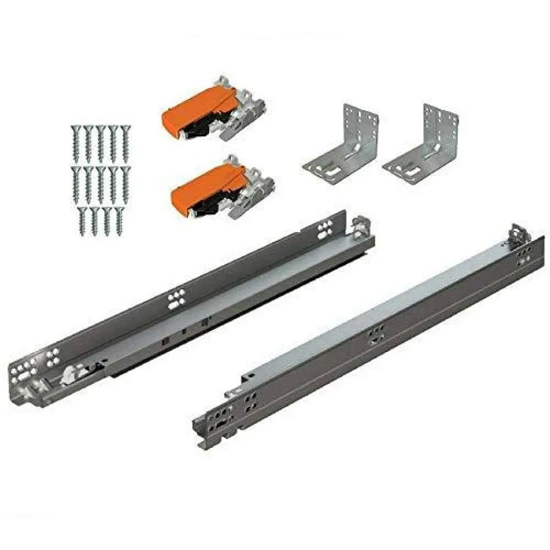 Blum 563H5330B 21" Tandem Drawer Slides Plus Blumotion Complete Kit. with Runners 563H, Locking Devices, Rear Mounting Brackets