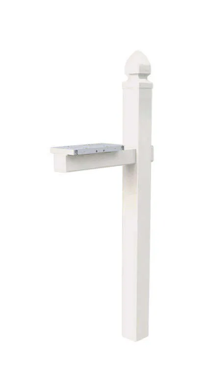 Gibraltar Mailboxes WP000WAM Mailbox Post, White