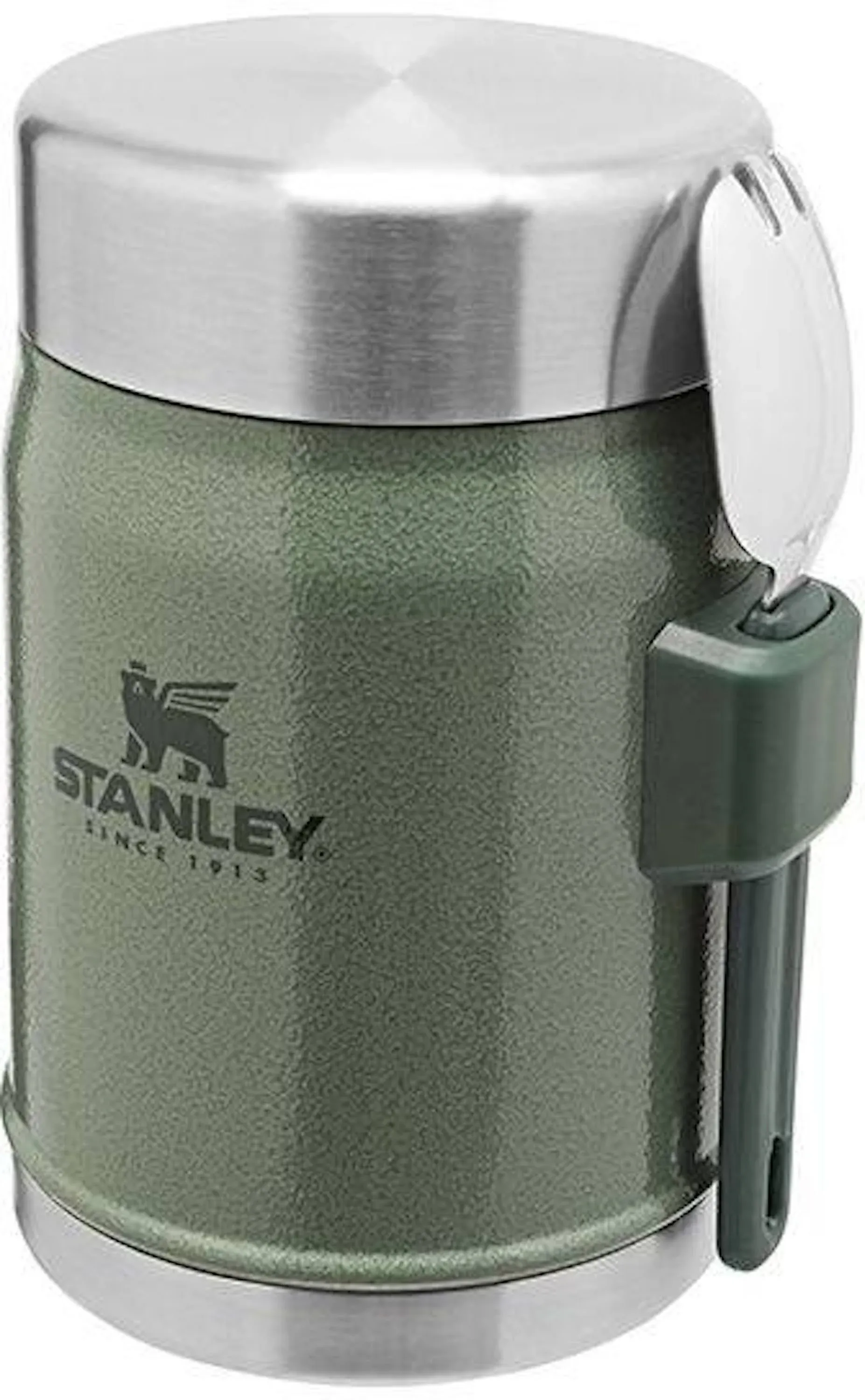 Stanley Legendary Classic Food Jar & Spork Hammertone Silver 14 oz