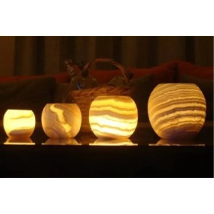 CraftsOfEgypt Single Alabaster Candle Holder