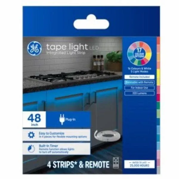 GE 4-ft LED Multicolor Tape Light