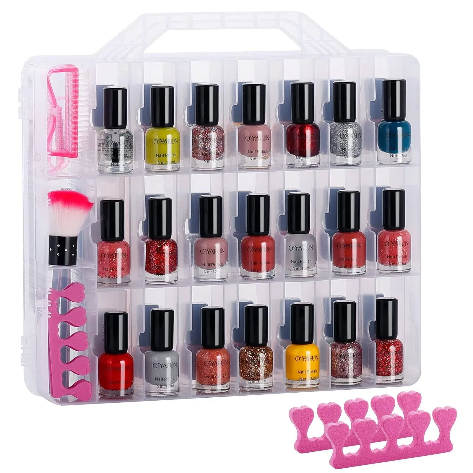 DreamGenius Portable Nail Polish Organizer Case