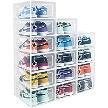 15 x Cajas Almacenamiento De Zapatos Organizador Para Armario Plegables Box New