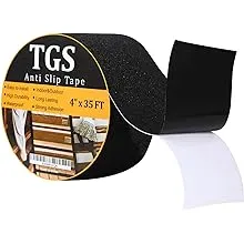 Grip Tape - Heavy Duty Anti Slip Tape for Stairs Outdoor/Indoor Waterproof 2Inch x 35Ft Safety Non Skid Roll for Stair Steps Traction Tread Staircases Grips Adhesive Non Slip Strips Nonslip Walk Black