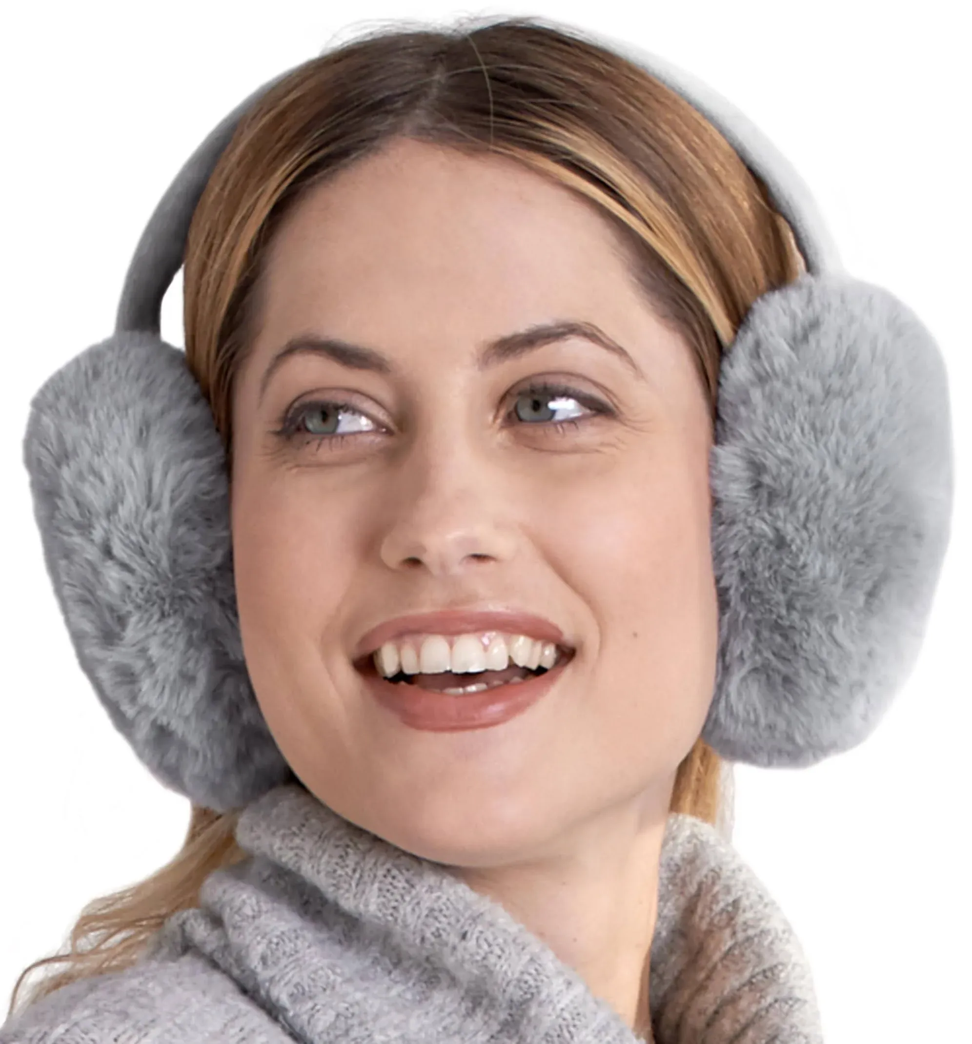 Brook + Bay Ear Muffs for Women - Winter Ear Warmers - Soft & Warm Cable Knit ...