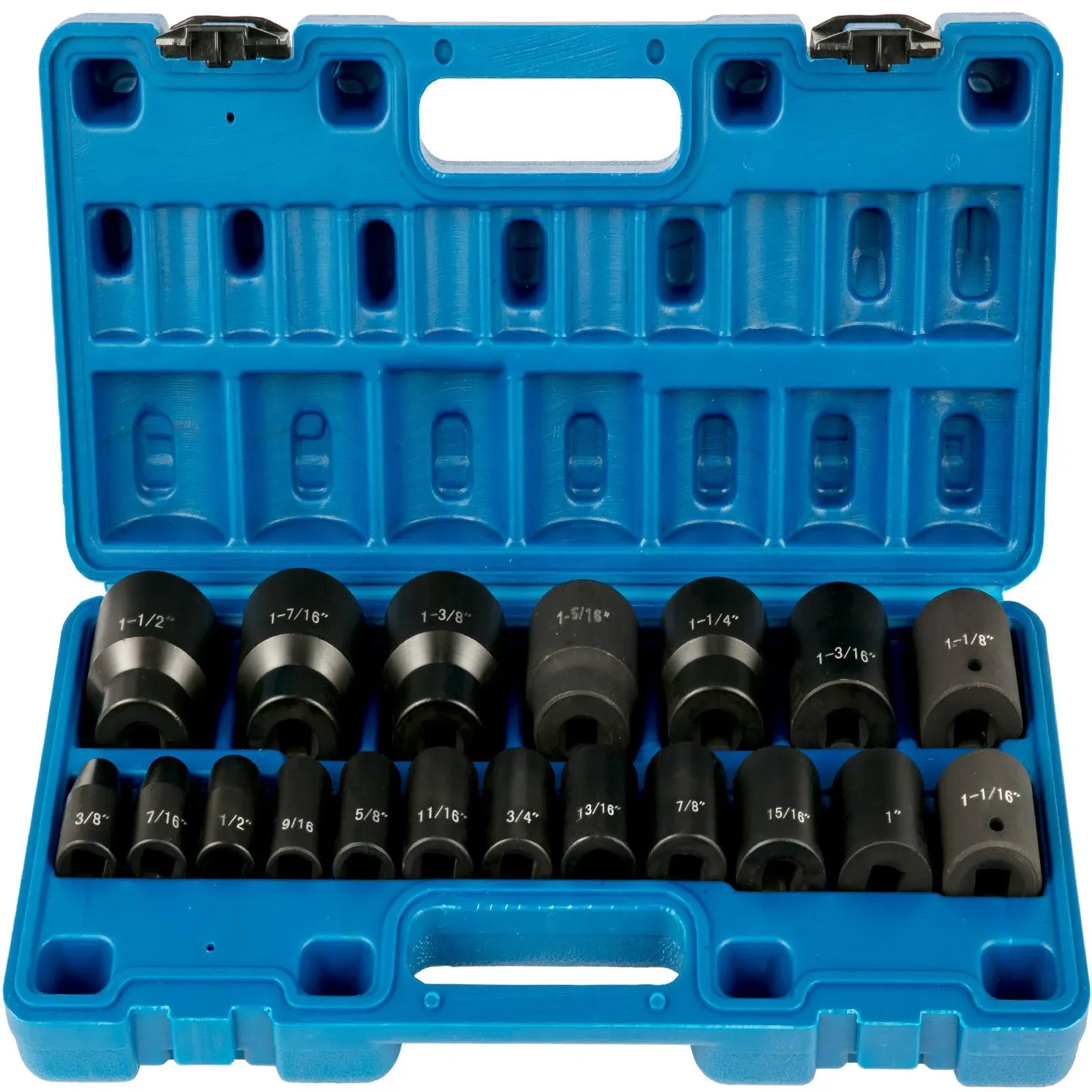 VEVOR Impact Socket Set 1/2 Inches 19 Piece Impact Sockets