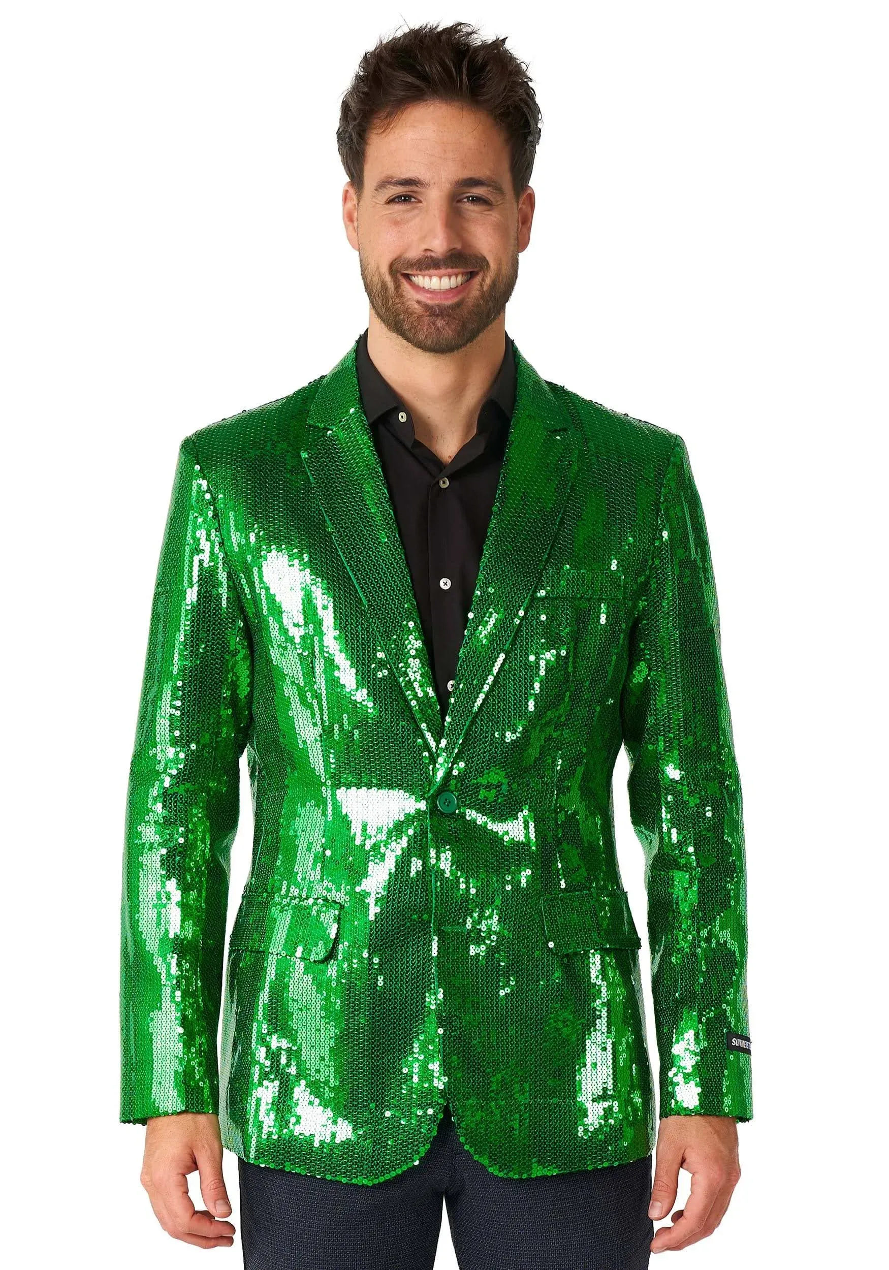 SUITMEISTER Sequins Party Blazer for Men - Slim Fit - Shiny Christmas, NYE, Prom Party Jacket