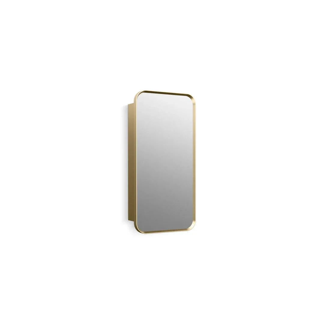 Kohler K-35569 Verdera 15" x 30" Rectangular Framed Medicine Cabinet - Moderne Brushed Gold