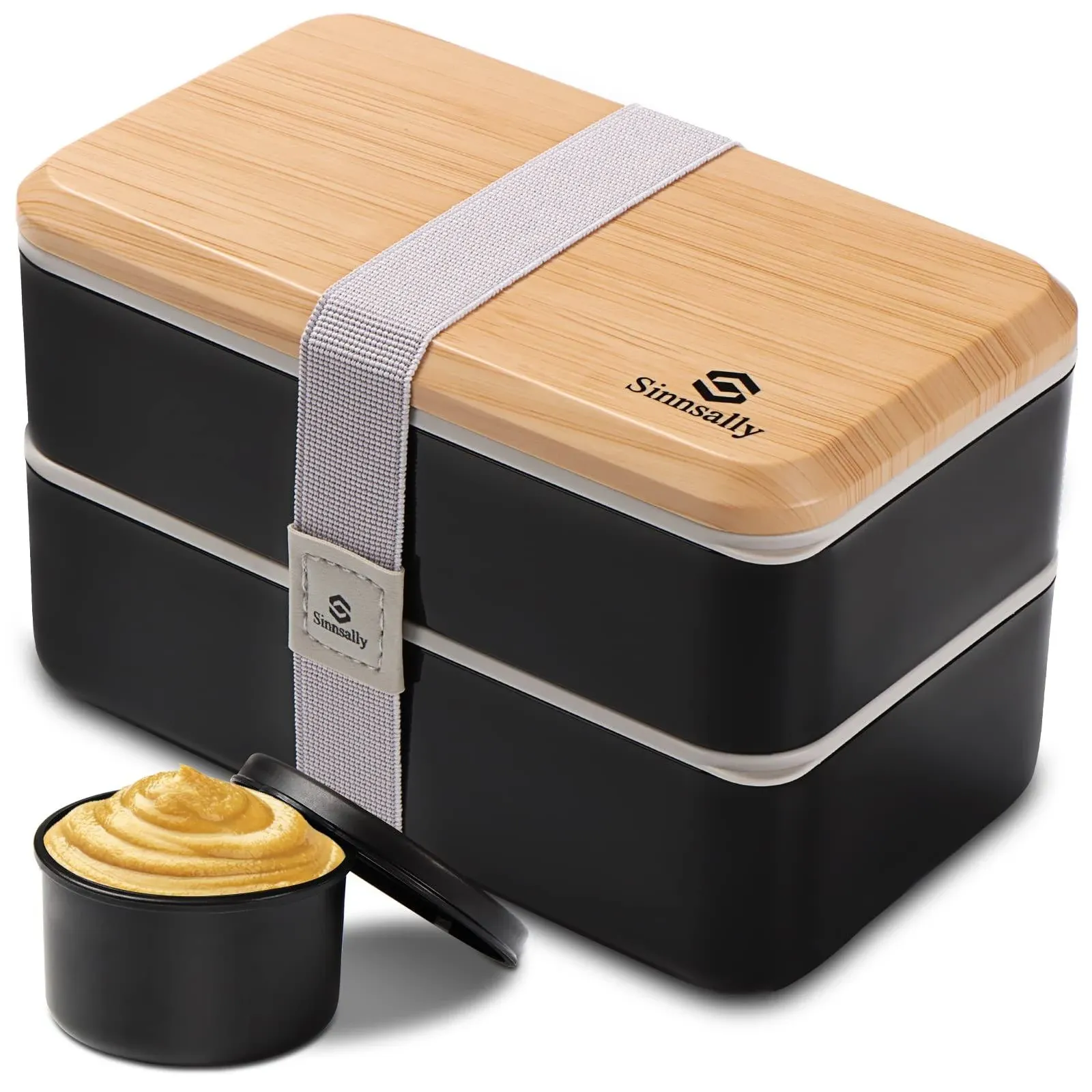 Bento Box Adult Lunch Box,Lunch Box with Compartments(4<wbr/>7Oz),Stackable Adults Ben