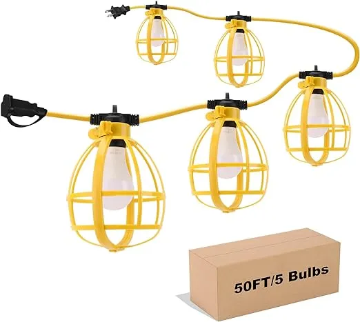 Yaoledly 50Ft Construction String Lights