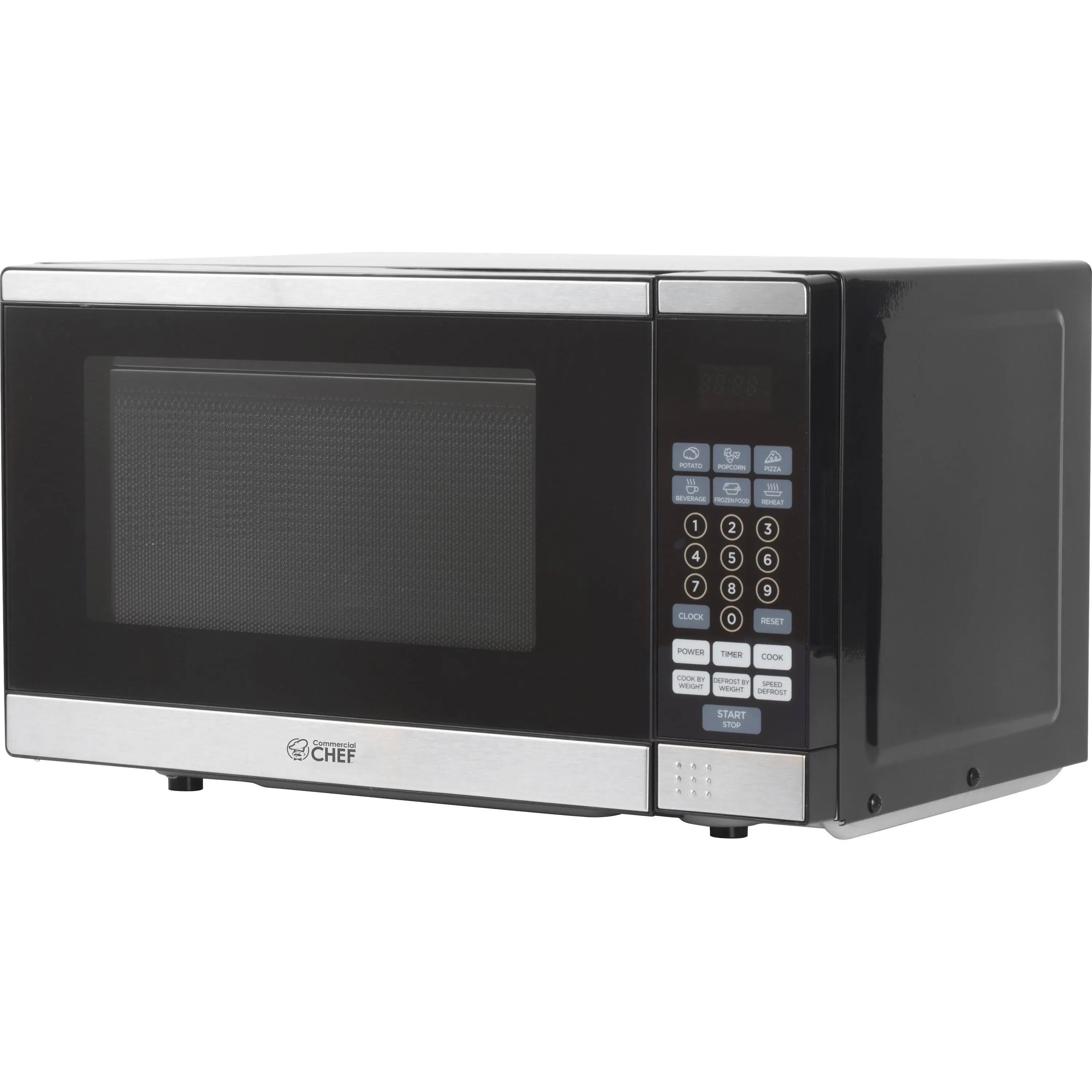 Commercial Chef CHM770SS Countertop Microwave Oven, 0.7 Cubic Feet, Stainless Steel