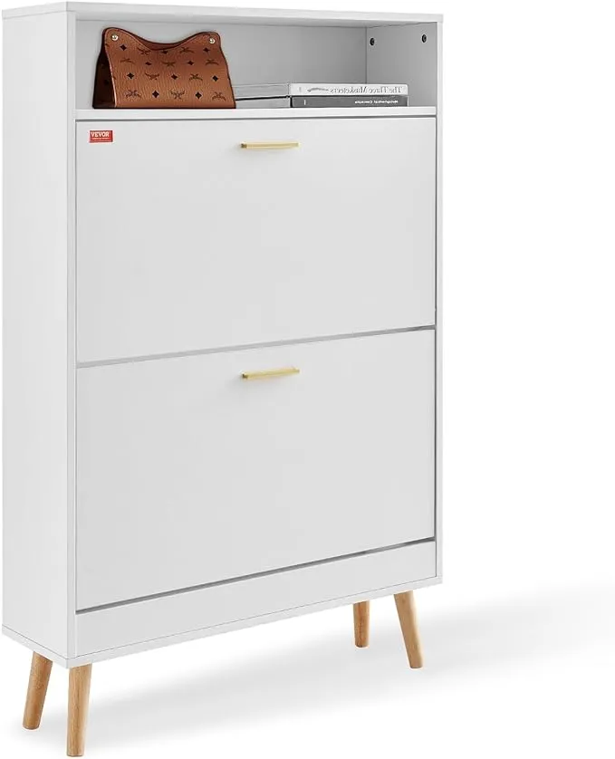 VEVOR Shoe Cabinet with 2 Flip Drawers