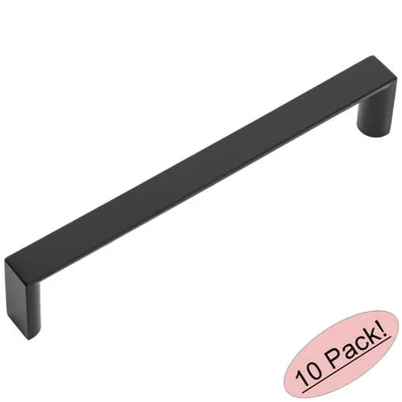 10-Pack Cosmas 3133-128FB Flat Black Cabinet Pull - Transitional - Cabinet And Drawer Handle Pulls - by Door Corner | Houzz