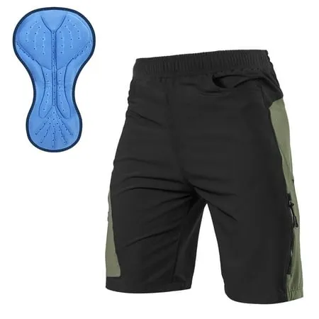 Sportneer Bike Shorts for Men: 3D Padded Lightweight Riding Biking Cycling Mountain Bike Shorts for Men with Zipper Pockets