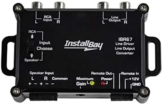 Install Bay - Line Driver/Line Output Converter 2 Channel - Retail Pack (IBR67), Display Products