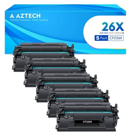 TRUE IMAGE Compatible Toner Cartridge 26X CF226X Replacement for HP 26A CF226A M402n M426fdw Pro M402dn MFP M426fdn M402dw M402 M426dw M426 M402d Printer Ink High Yield (Black, 4-Pack)