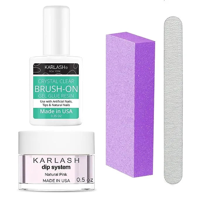 Karlash Nail Repair Kit for Broken Cracked Split Nails. Emergency Easy Quick Fix (Natural Pink)