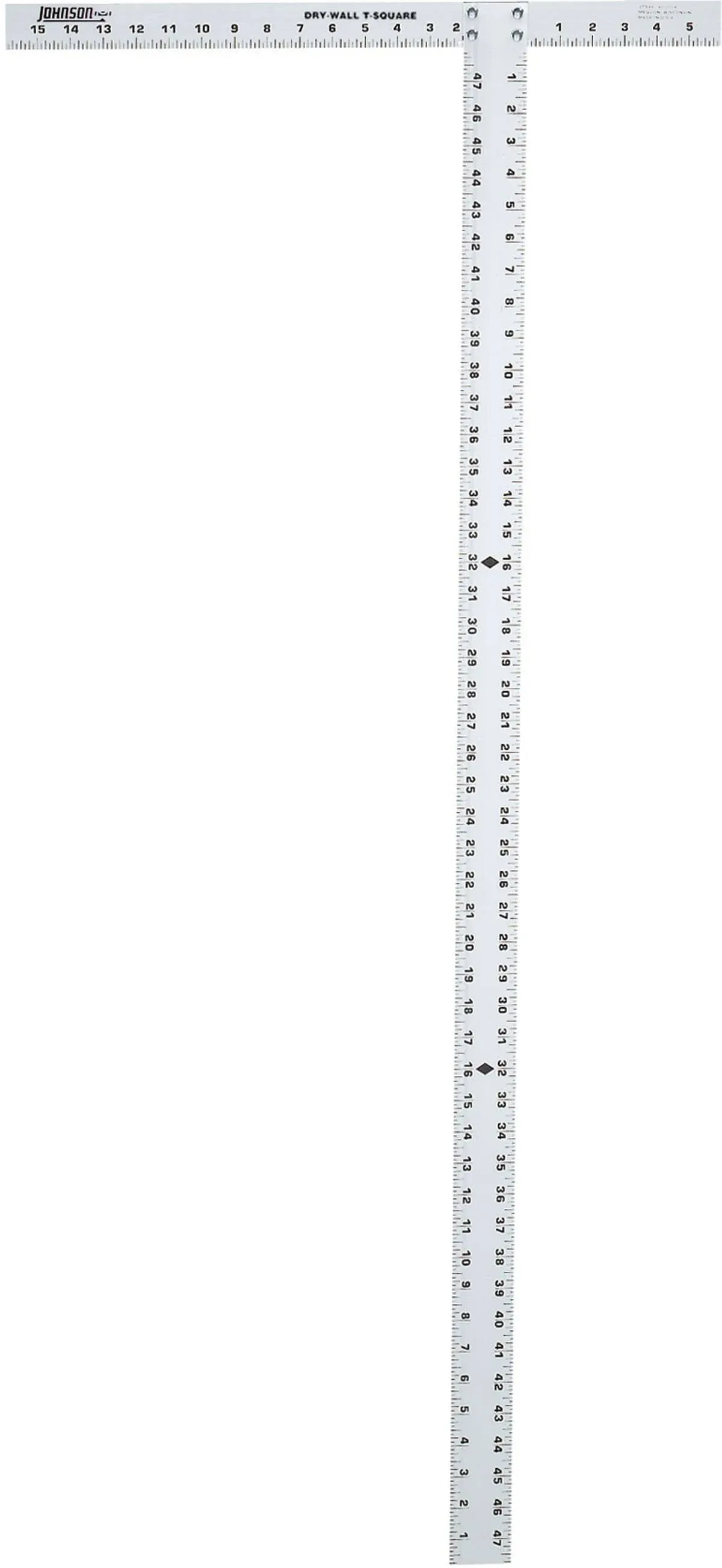 Johnson Level 48" Aluminum Drywall T-Square with Extra-Thick Blade