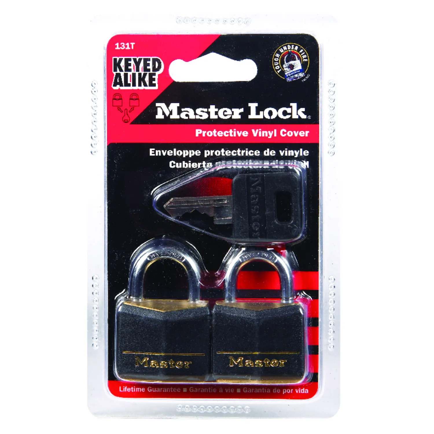 Master Lock Covered Brass Steel Shackle Padlock